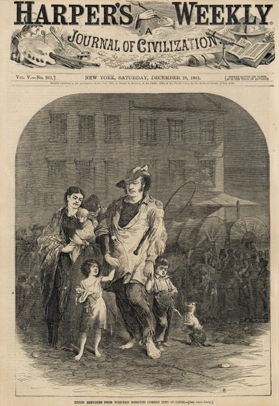 Refugiados de la Unión de Missouri Occidental llegando a St. Louis de Unbekannt Unbekannt